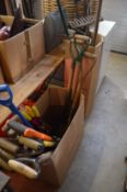 Gardening and other tools.