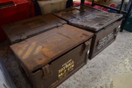 Quantity of ammo boxes.