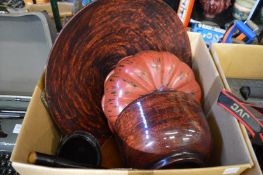 Lacquer bowls and other items.