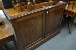 Victorian mahogany two door side cupboard.