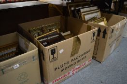 Quantity of paintings and frames etc.