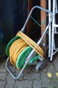 A hose reel.