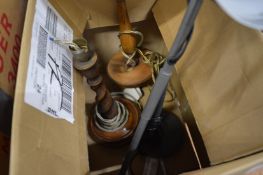 Various table lamps.