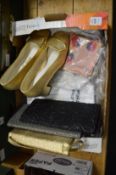 Ladies evening bags, pair of shoes etc.