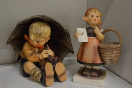 Two Goebel figures.