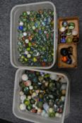 Quantity of marbles.