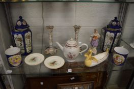 A quantity of decorative porcelain (some faults).
