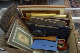 Quantity of photograph frames and miscellaneous collectables.