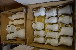 A collection of porcelain jugs etc.