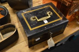 A Hobbs & Co strong box.