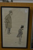 George Goursat, print of two gentleman.