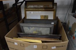 Box of various paintings and prints etc.