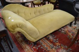 A Victorian chaise longue.