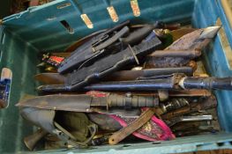 Ghurka kukris and other items.