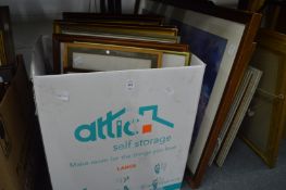 Quantity of paintings, prints etc.