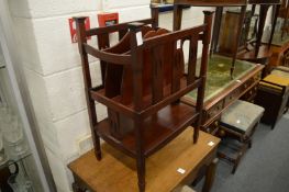 A mahogany Art Nouveau Canterbury.