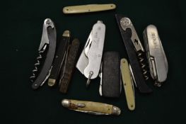 Various penknives.
