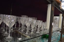 Large quantity of glassware.