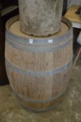 A large barrel.