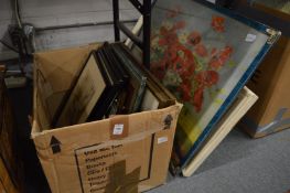 Various paintings and prints.