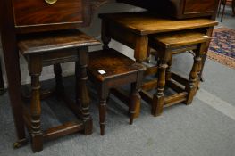 Four various stools.