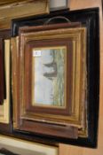 A collection of six various 19th century and later oil paintings, various subjects.