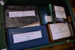 Postcard albums and contents.