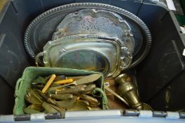 A group of plated items.