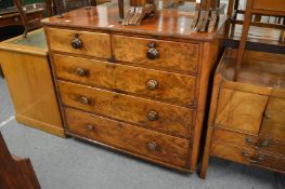A 19th century mahogany straight front chest of drawers.