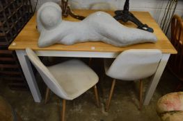 Kitchen table and four chairs.