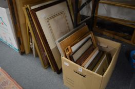 Various paintings and prints.