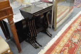 A Chinese style lacquer quartetto.