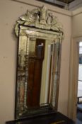 A modern Venetian style pier mirror.