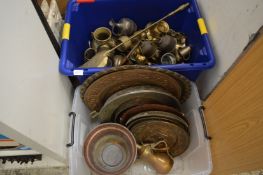 A large quantity of copper and brassware.