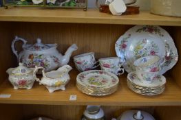A Hammersley floral decorated tea service.