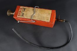 A RED EX TEST TANK. 40cms.