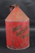 A VINTAGE ROYAL DAYLIGHT RED CAN. 36cms high.