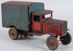 A TRI-ANG BOX VAN. 25cms long.