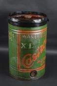 A WAKEFIELD MOTOR OIL CAN. 44cms high.