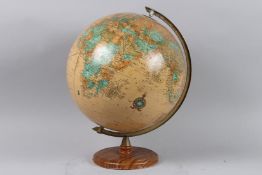 A CRAM'S IMPERIAL GLOBE OF THE WORLD. 10ins diameter.