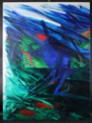 DAVID LEVERETT (1938-2020) Untitled abstract composition, oil on canvas unframed 142 x 106cm