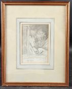 JOHN NIXON (c.1750-1818) Ladies at the the theatre, 'Maids of Honour at Drury Lane Theatre, Miss