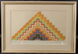 JOE TILSON (1928-2023) Ziggurat 5 (1966) lithograph signed and titled in pencil 24 x 40cm