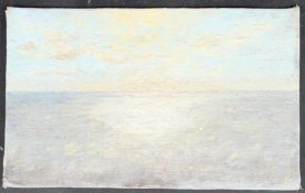 MID-20TH CENTURY BRITISH SCHOOL 'Sketch made on the Atlantic on my return from Canada' oil on canvas