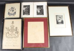 R B PARKES AFTER JOSHUA REYNOLDS Portraits of Thomas and John 8th and 9th Earls of Westmoreland