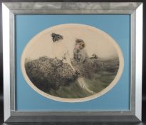 LOUIS ICART (1888-1950) Temptation (1921) etching, aquatint 37.5 x 49 cm