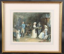FLORENCE ELIZABETH MAPLESTONE (act.1868-1888) 'A Difference of Taste' watercolour, signed and