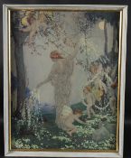 MABEL BRUCE LOW (1883-1972) 'Primrose first born Child of Ver' watercolour signed and dated 1915,