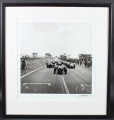 MOTOR RACING INTEREST; JESSE ALEXANDER (1929-2021) Reims Grand Prix c.1956, silver print photograph,