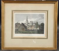 J GREIG AFTER STORER (EARLY 19TH CENTURY) Chichester Sussex From the 'Beauties of England and Wales'